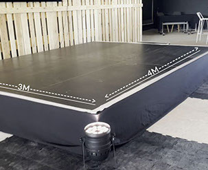 3x4m stage rental jhb